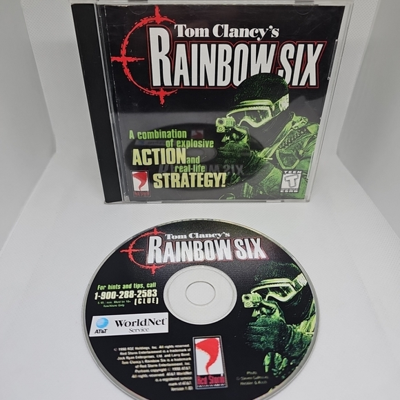 Tom Clancy's Rainbow Six CD 1998 (Windows 95/98) + Eagle Watch CD w/ Manual - Picture 6 of 7
